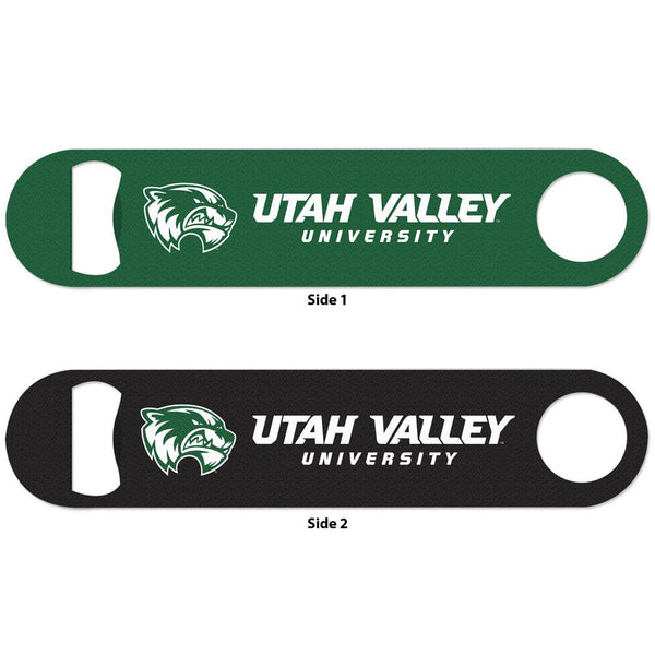 Utah Valley Wolverines Metal Bottle Opener 2 Sided