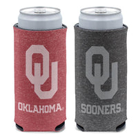 Wholesale-Oklahoma Sooners HEATHERED 12 oz Slim Can Cooler