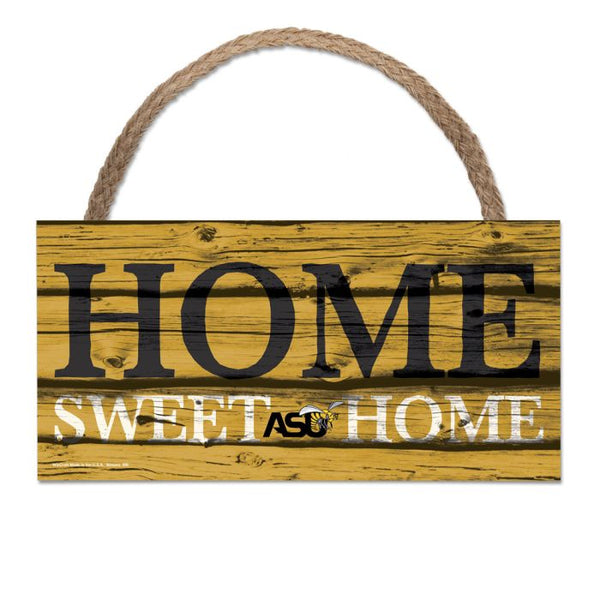 Wholesale-Alabama State Hornets HOME SWEET HOME Wood Sign w/Rope 5" x 10"