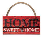 NC State Wolfpack HOME SWEET HOME Wood Sign w/Rope 5" x 10"