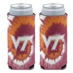 Virginia Tech Hokies TYE DYE 12 oz Slim Can Cooler