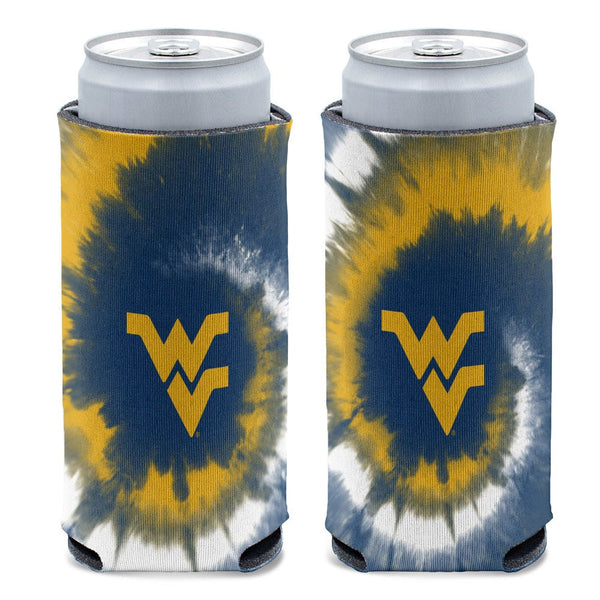 West Virginia Mountaineers TIE DYE 12 oz Slim Can Cooler