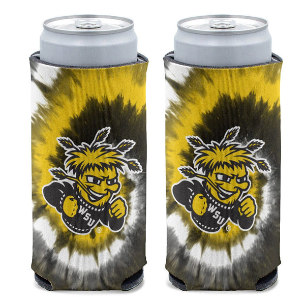 Wichita State Shockers TIE DYE 12 oz Slim Can Cooler