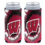 Wisconsin Badgers TIE DYE 12 oz Slim Can Cooler