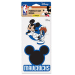 Dallas Mavericks / Disney Perfect Cut Decal Set of Two 4"x4"