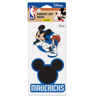 Dallas Mavericks / Disney Perfect Cut Decal Set of Two 4"x4"