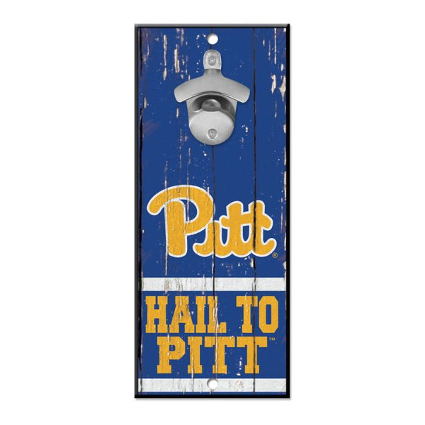 Wholesale-Pittsburgh Panthers Bottle Opener Sign 5x11