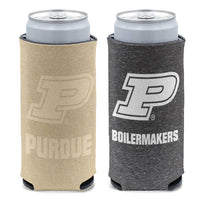 Wholesale-Purdue Boilermakers HEATHERED 12 oz Slim Can Cooler