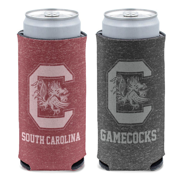 South Carolina Gamecocks Colored Heather 12 oz Slim Can Cooler