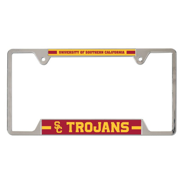 Wholesale-USC Trojans Metal License Plate Frame