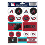 Arizona Diamondbacks Vinyl Sticker Sheet 5" x 7"