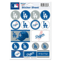 Los Angeles Dodgers Vinyl Sticker Sheet 5" x 7"