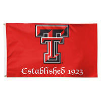Wholesale-Texas Tech Red Raiders ESTABLISHED Flag - Deluxe 3' X 5'