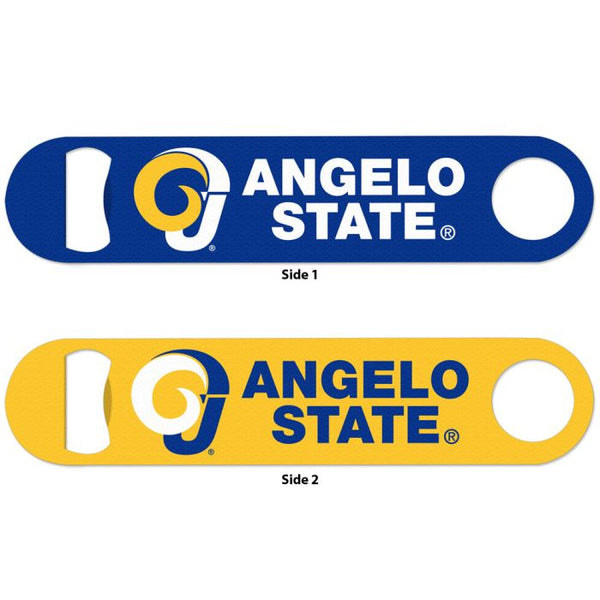 Wholesale-Angelo State Rams Metal Bottle Opener 2 Sided