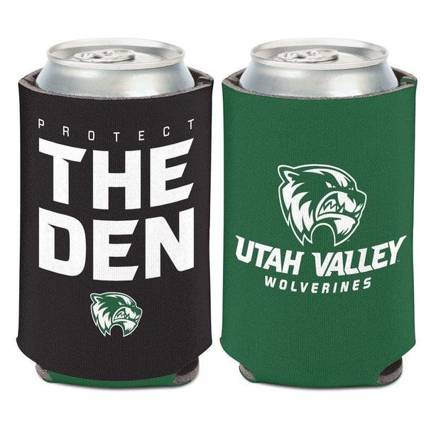 Utah Valley Wolverines SLOGAN Can Cooler 12 oz.