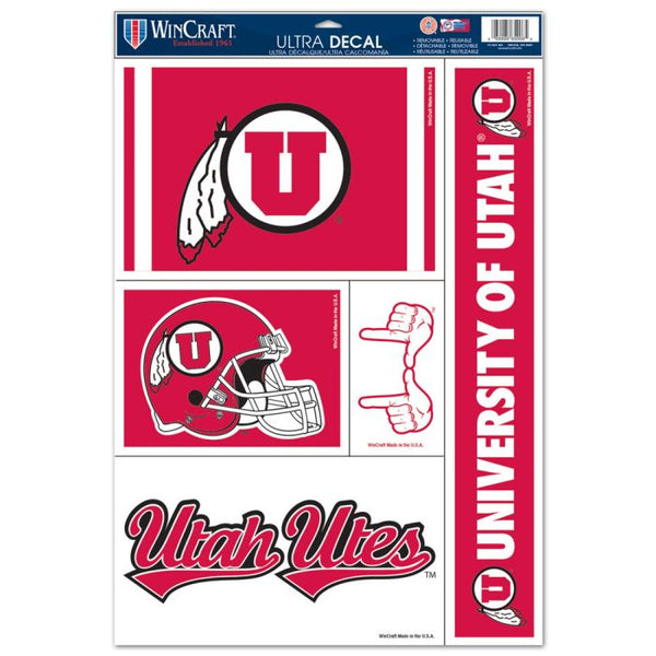 Wholesale-Utah Utes Multi Use Decal 11" x 17"