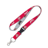 Wholesale-Ohio State Buckeyes Lanyard w/detachable buckle 1"