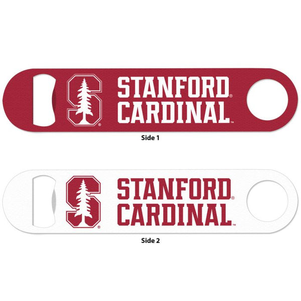 Wholesale-Stanford Cardinal Metal Bottle Opener 2 Sided