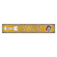 Pittsburgh Pirates Wood Sign 6"x36" 3/8" thick