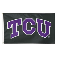 Wholesale-TCU Horned Frogs grey Flag - Deluxe 3' X 5'