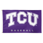 Wholesale-TCU Horned Frogs Baseball Flag - Deluxe 3' X 5'