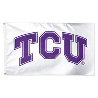 Wholesale-TCU Horned Frogs White Flag - Deluxe 3' X 5'