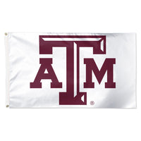 Texas A&M Aggies WHITE Flag - Deluxe 3' X 5'