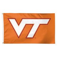 Wholesale-Virginia Tech Hokies ORANGE Flag - Deluxe 3' X 5'