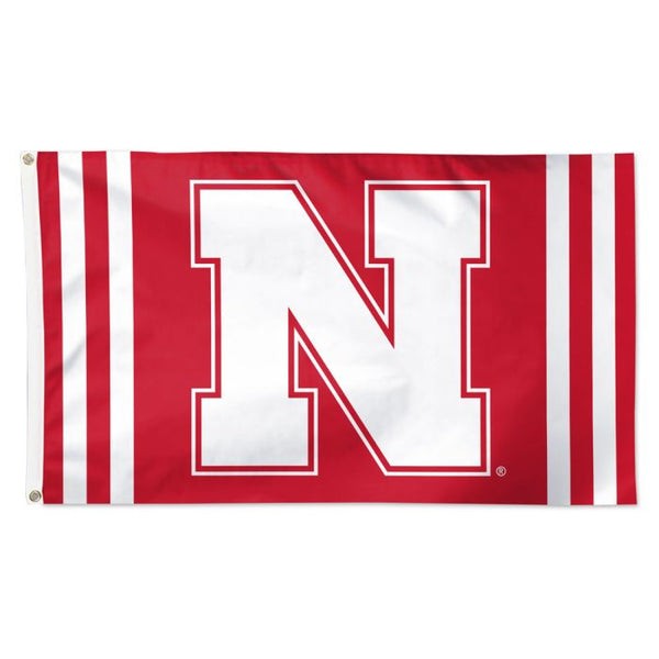 Wholesale-Nebraska Cornhuskers VERTICAL STRIPES Flag - Deluxe 3' X 5'