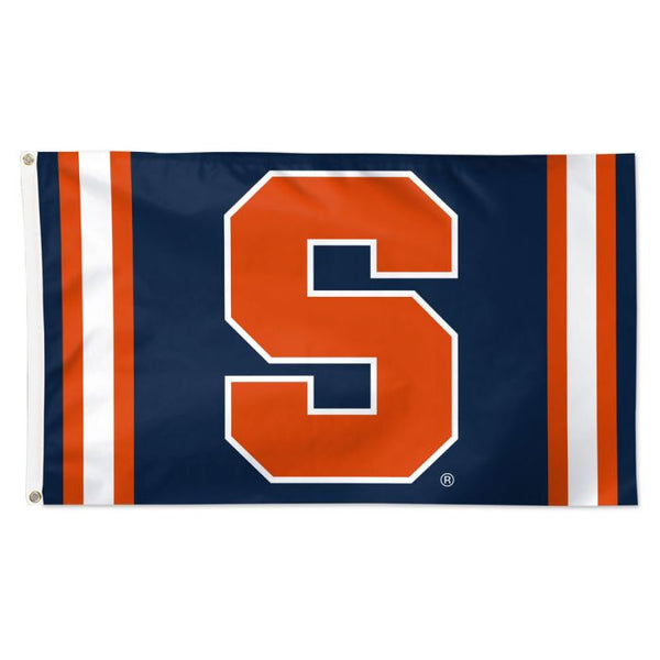 Wholesale-Syracuse Orange VERTICAL STRIPES Flag - Deluxe 3' X 5'