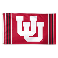 Wholesale-Utah Utes VERTICAL STRIPES Flag - Deluxe 3' X 5'