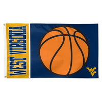 West Virginia Mountaineers BASKETBALL Flag - Deluxe 3' X 5'