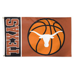 Texas Longhorns BASKETBALL Flag - Deluxe 3' X 5'