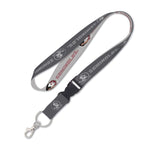 Wholesale-Florida State Seminoles CHARCOAL Lanyard w/detachable buckle 1"