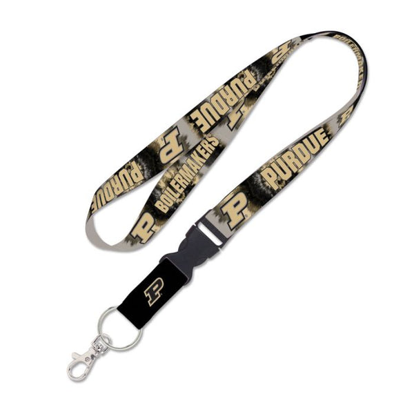 Wholesale-Purdue Boilermakers TIE DYE Lanyard w/detachable buckle 1"