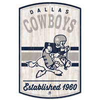 Dallas Cowboys / Classic Logo Retro Wood Sign 11" x 17" 1/4" thick