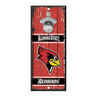 Wholesale-Illinois State Redbirds Bottle Opener Sign 5x11