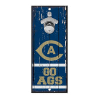 Wholesale-UC Davis Aggies Bottle Opener Sign 5x11