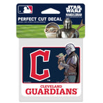 Cleveland Guardians / Star Wars Mandalorian Perfect Cut Color Decal 4" x 4"