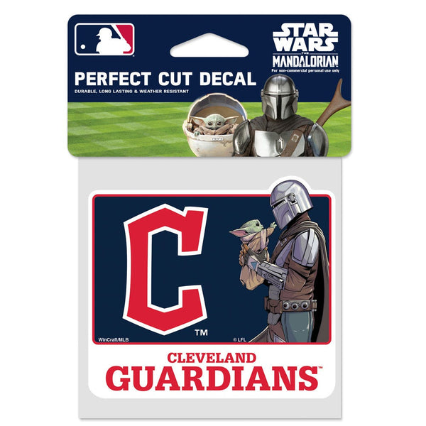 Cleveland Guardians / Star Wars Mandalorian Perfect Cut Color Decal 4" x 4"