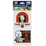 San Francisco Giants / Star Wars MANDALORIAN Perfect Cut Decal Set of two 4"x4"