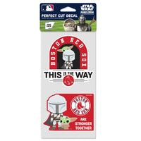 Boston Red Sox / Star Wars MANDALORIAN Perfect Cut Decal Set of two 4"x4"