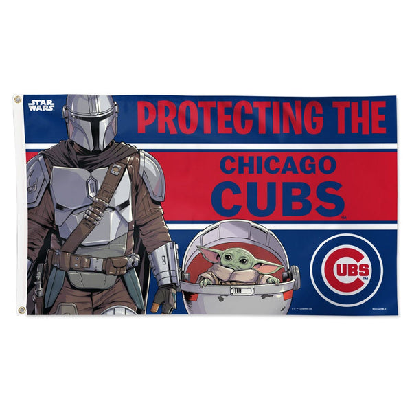 Chicago Cubs / Star Wars Mandalorian Flag - Deluxe 3' X 5'