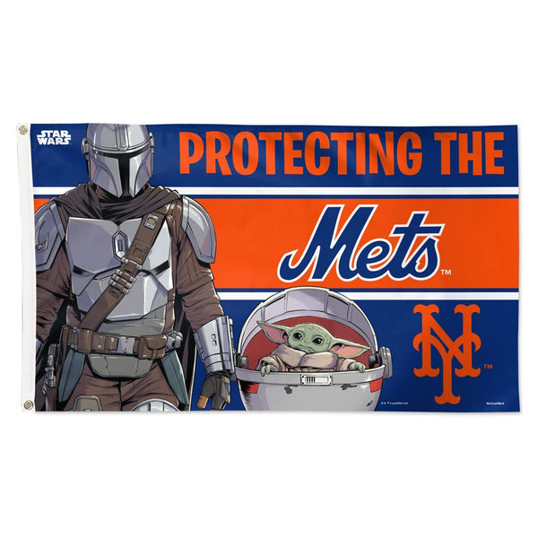 New York Mets / Star Wars Mandalorian Flag - Deluxe 3' X 5'