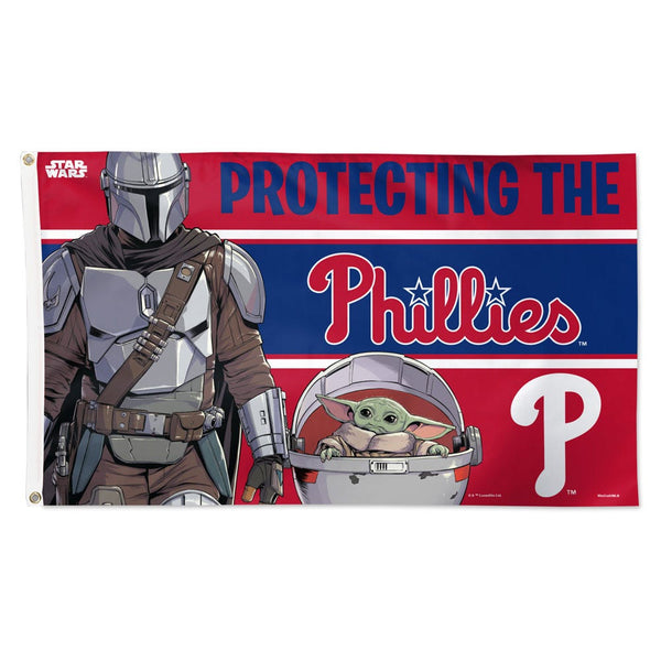Philadelphia Phillies / Star Wars Mandalorian Flag - Deluxe 3' X 5'