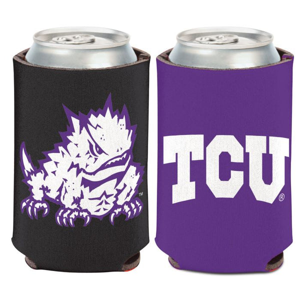 Wholesale-TCU Horned Frogs PRIMARY LOGO Can Cooler 12 oz.