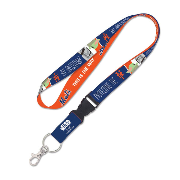 New York Mets / Star Wars Mandalorian Lanyard w/detachable buckle 1"