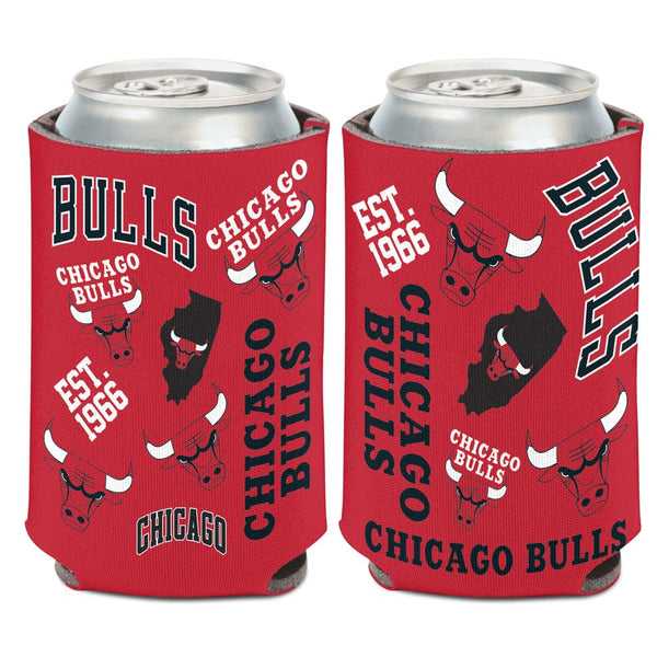 Chicago Bulls scatter Can Cooler 12 oz.