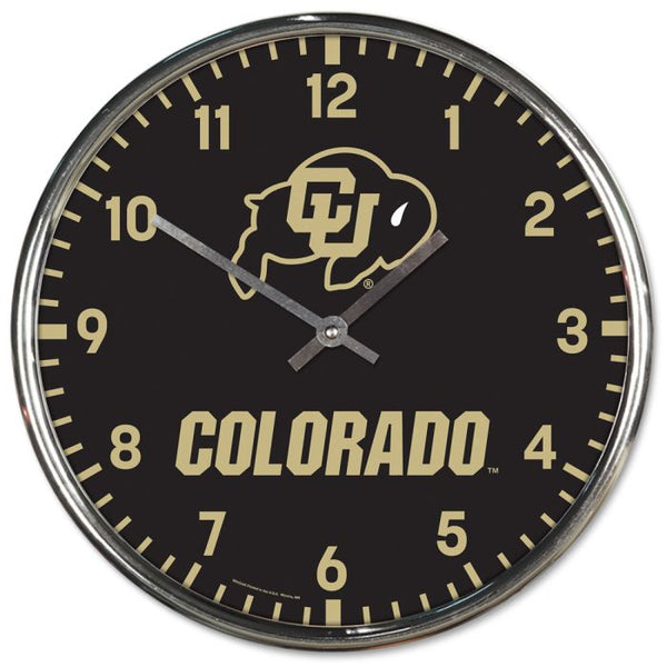 Wholesale-Colorado Buffaloes Chrome Clock