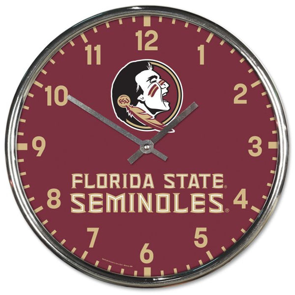 Wholesale-Florida State Seminoles Chrome Clock